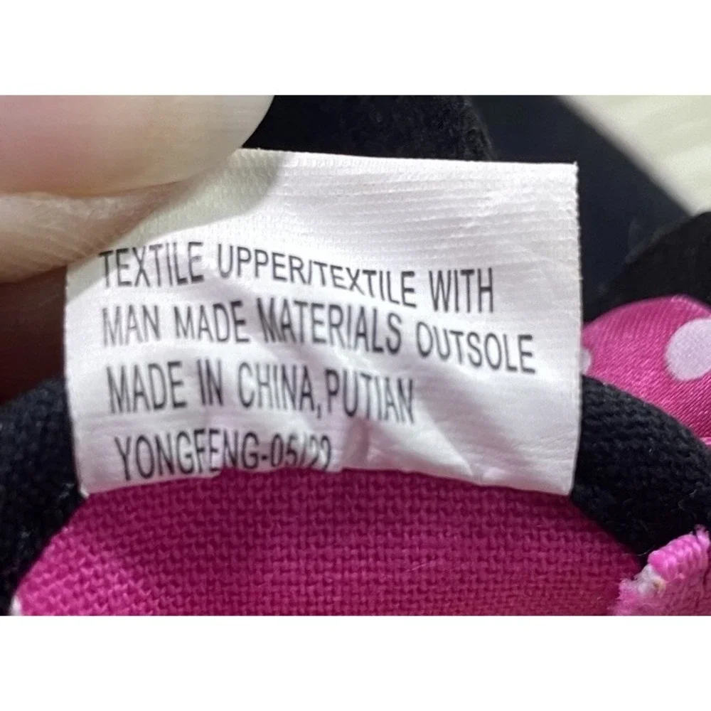 Minnie Mouse Little Girl's Pink Canvas Shoes Sneakers-Sz. 11-Fair Cond. See pics